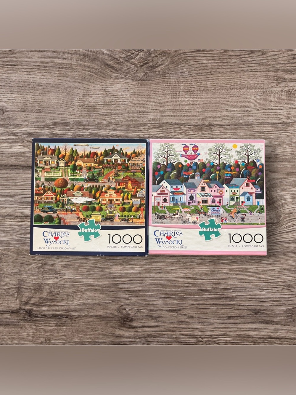 Charles Wysocki Set of 2 Jigsaw Puzzles